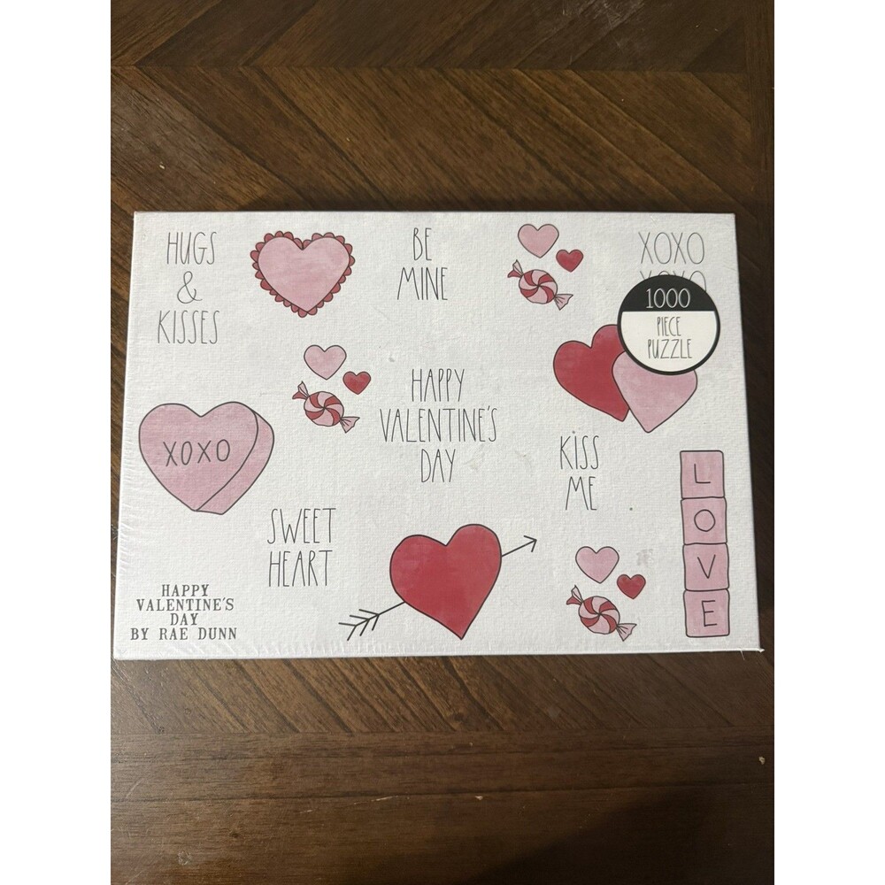 Rae Dunn Happy valentines Day puzzle 1000 pcs New/Sealed